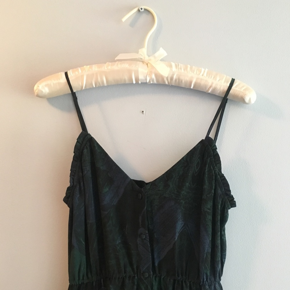 💫 UO Ecote BEAUTIFUL Silk Button Up Strappy Dress - Picture 3 of 8